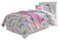 Cabecero de cama Anarasia Twin con dosel y tocador con espejo