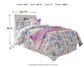 Cabecero de cama Anarasia Twin con dosel y tocador con espejo