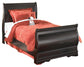 Cama de tres plazas Huey Vineyard con tocador con espejo