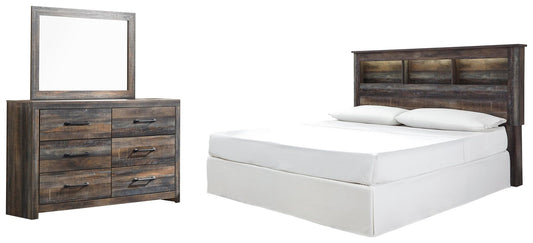 Cabecera con librería Drystan King/California King y tocador con espejo