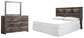 Cabecera con librería Drystan King/California King y tocador con espejo