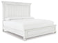 Cama Kanwyn Queen con paneles y tocador con espejo
