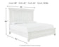 Cama Kanwyn Queen con paneles y tocador con espejo