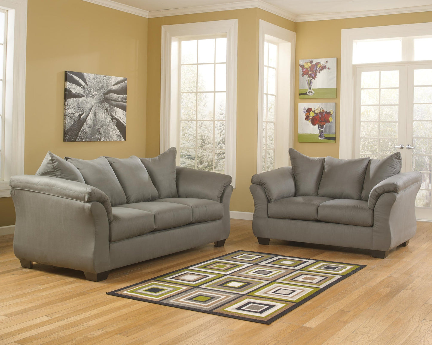 Sofá y loveseat