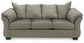 Sofá, loveseat, silla y otomana