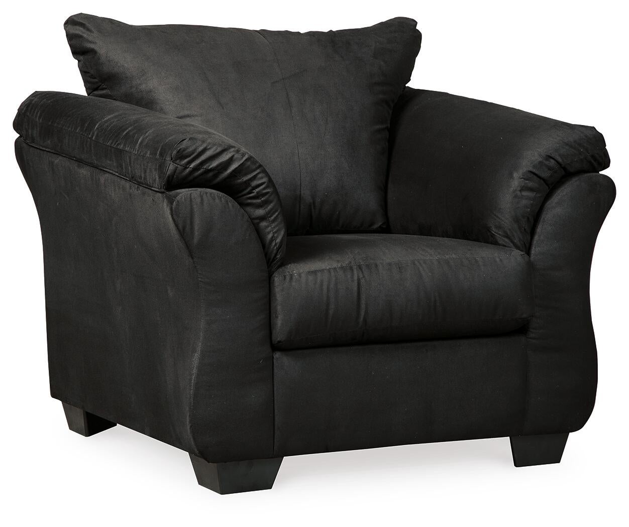 Sofá, loveseat, silla y otomana