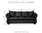 Sofá, loveseat, silla y otomana