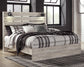 Cama Cambeck de tamaño completo con tocador con espejo