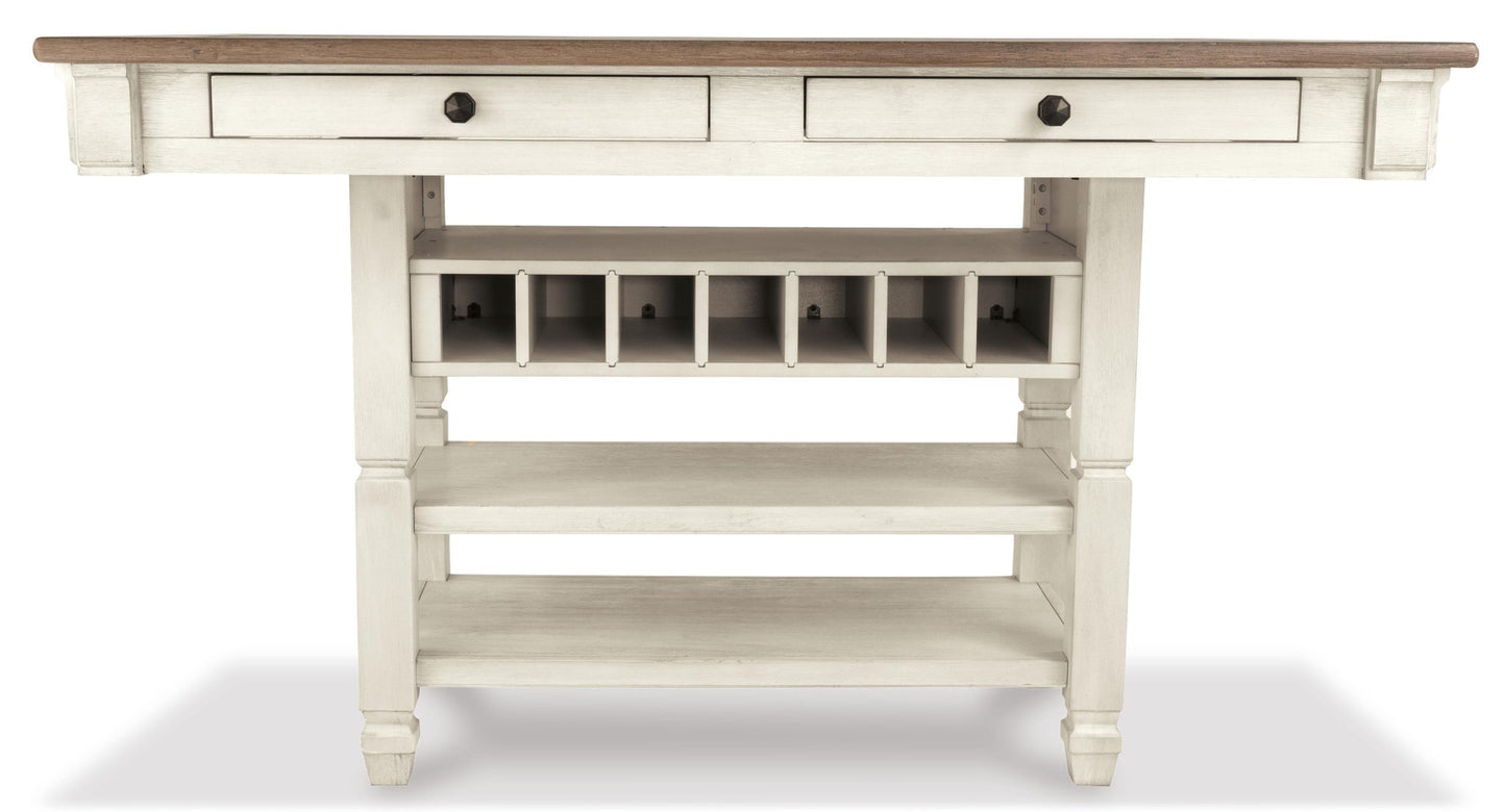 Mesa de comedor Bolanburg de altura de mostrador y 6 taburetes