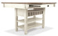 Mesa de comedor Bolanburg de altura de mostrador y 6 taburetes