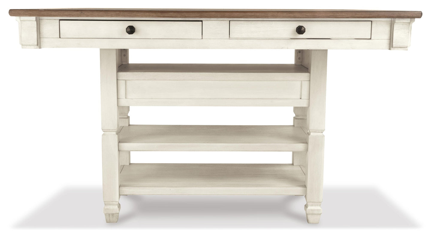 Mesa de comedor Bolanburg de altura de mostrador y 6 taburetes