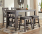 Ashley Express - Mesa de comedor alta Caitbrook y 4 taburetes