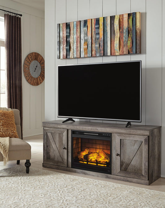 Ashley Express - Mueble de TV Wynnlow con chimenea eléctrica