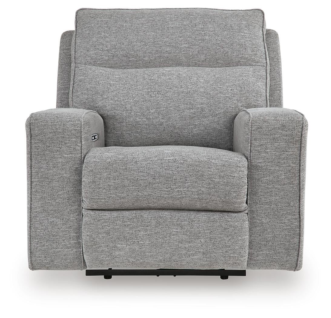 Sillón reclinable eléctrico Biscoe con reposacabezas ajustable