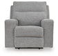 Sillón reclinable eléctrico Biscoe con reposacabezas ajustable